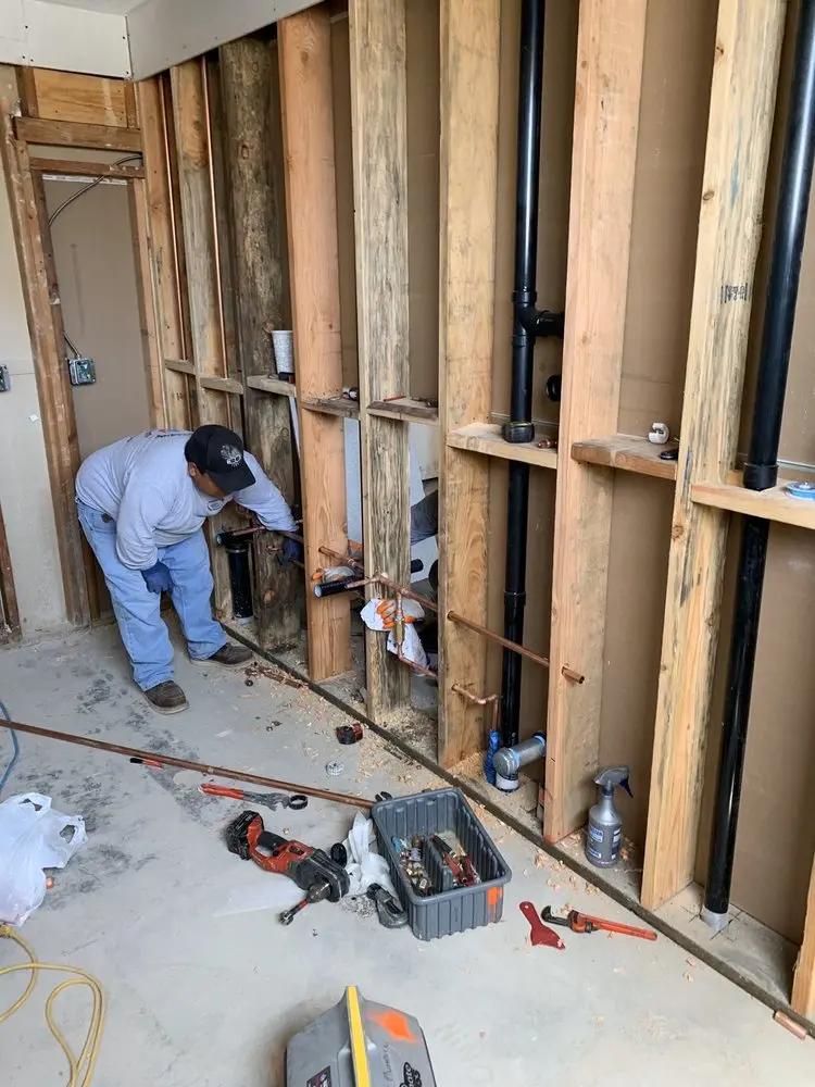 Commercial rough-in plumbing for Gas Line Repair in Colbert